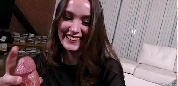  Amateur College Slut & Step-Daughter 19 year-old Hazel Moore gets caught masturbating to porn and must finish off Step-Dad!